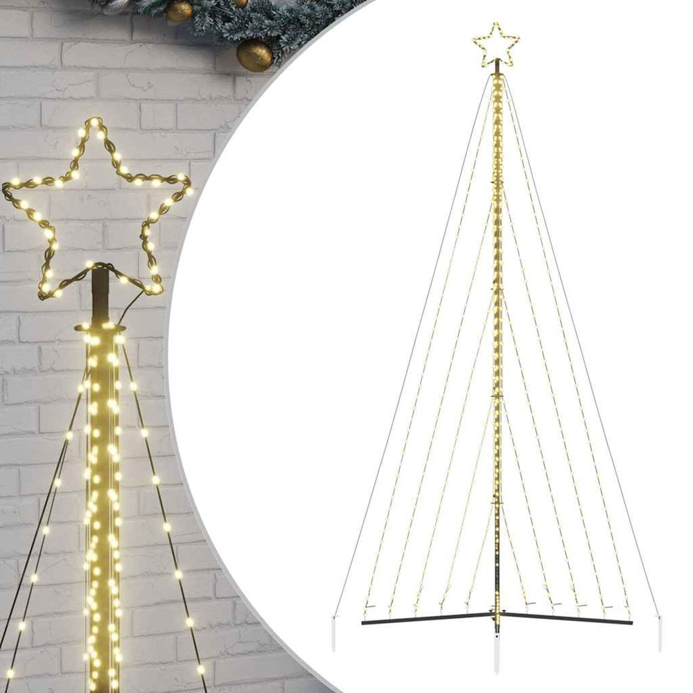 Sapin de noël à led 570 led blanc chaud 399 cm