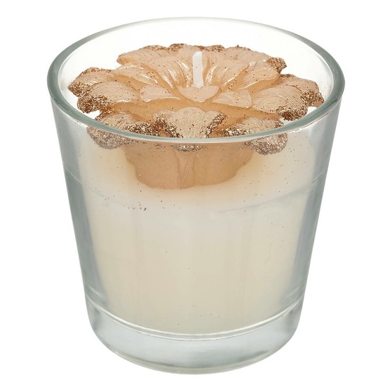 Bougie poinsettia 6cm 55g