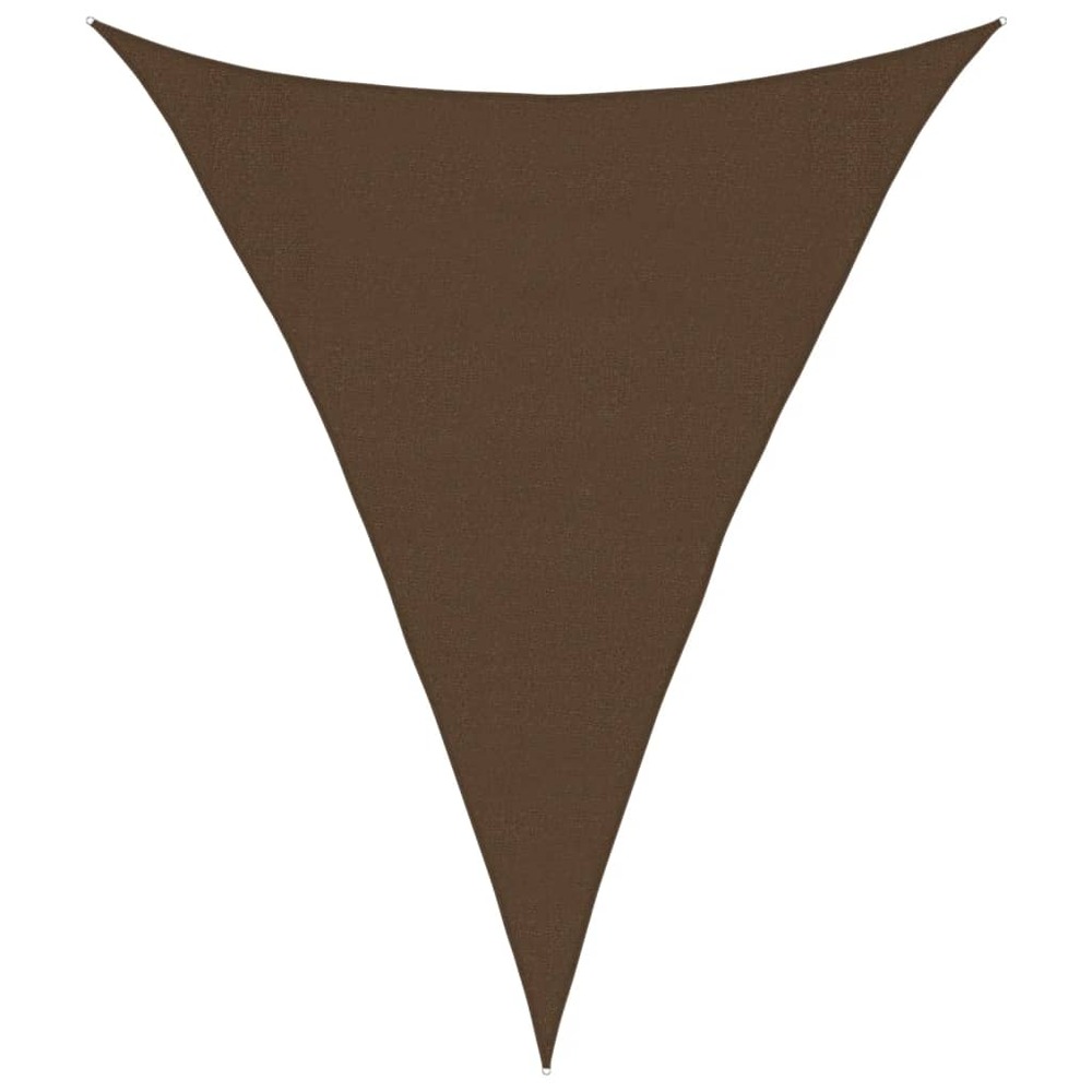 Voile d'ombrage 160 g/m² marron 3x4x4 m pehd