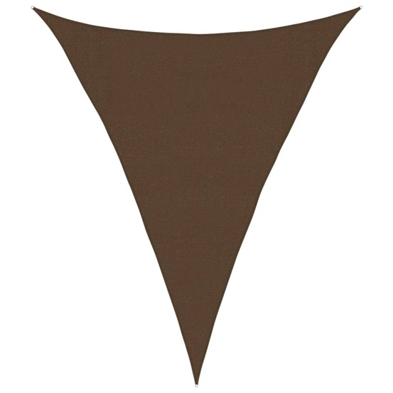 Voile d'ombrage 160 g/m² marron 3x4x4 m pehd