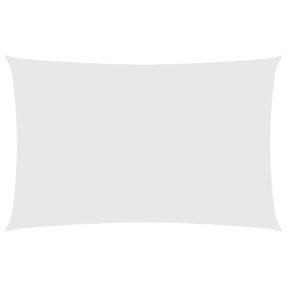 Voile de parasol tissu oxford rectangulaire 4x7 m blanc