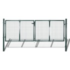 Portail de clôture acier 306x175 cm vert