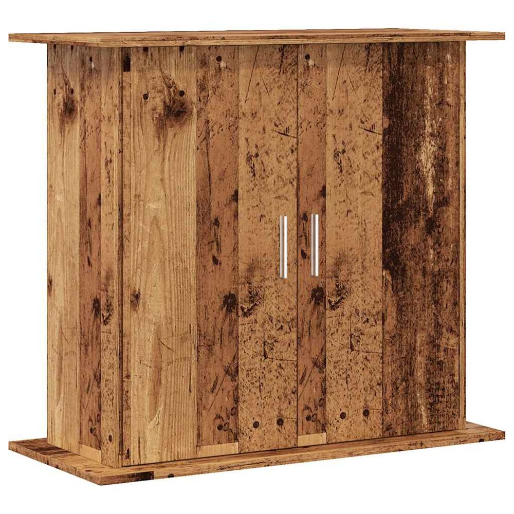 Support pour aquarium vieux bois 81x36x73 cm bois d'ingénierie