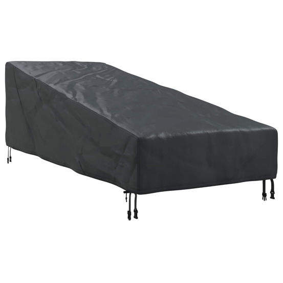 Housse de meubles d'extérieur noir 195 x 76 x 82 cm