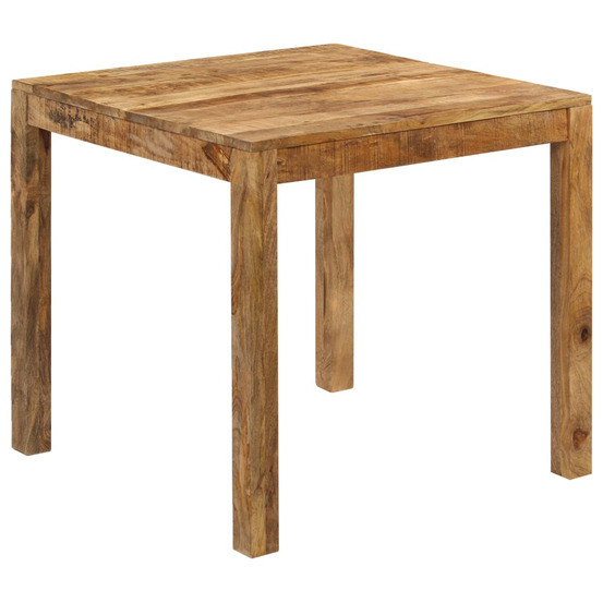 Table à manger bois de manguier massif 82x80x76 cm