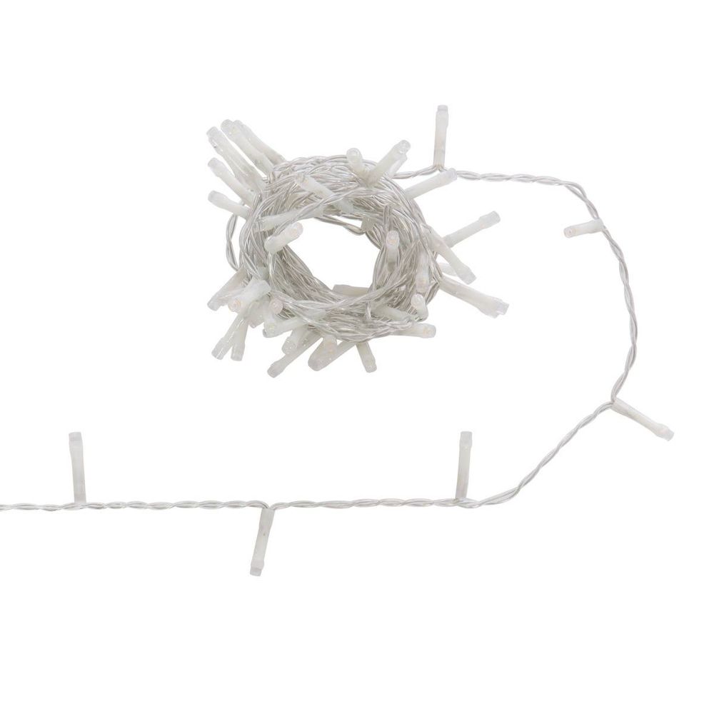 Guirlande lumineuse d'extérieur 5 m 67 led pastel fil transparent 13 fonctions avec minuteur sur secteur