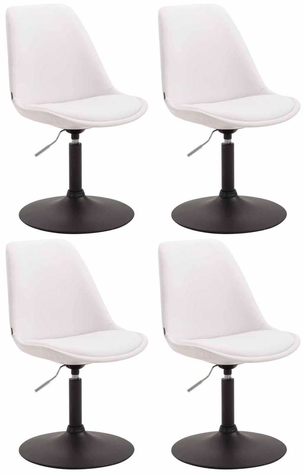 Lot de 4 chaises de salle à manger maverick b simili cuir
