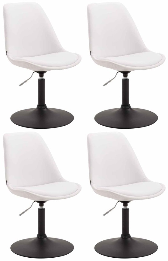 Lot de 4 chaises de salle à manger maverick b simili cuir