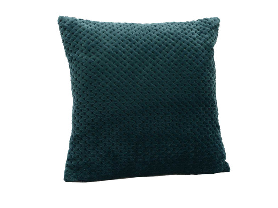 Coussin + housse damier emeraude