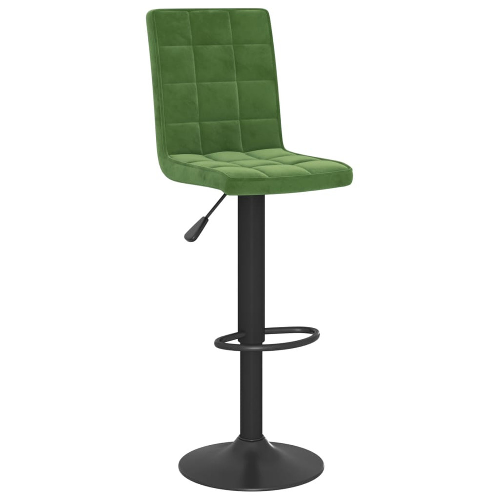 Tabouret de bar vert foncé velours
