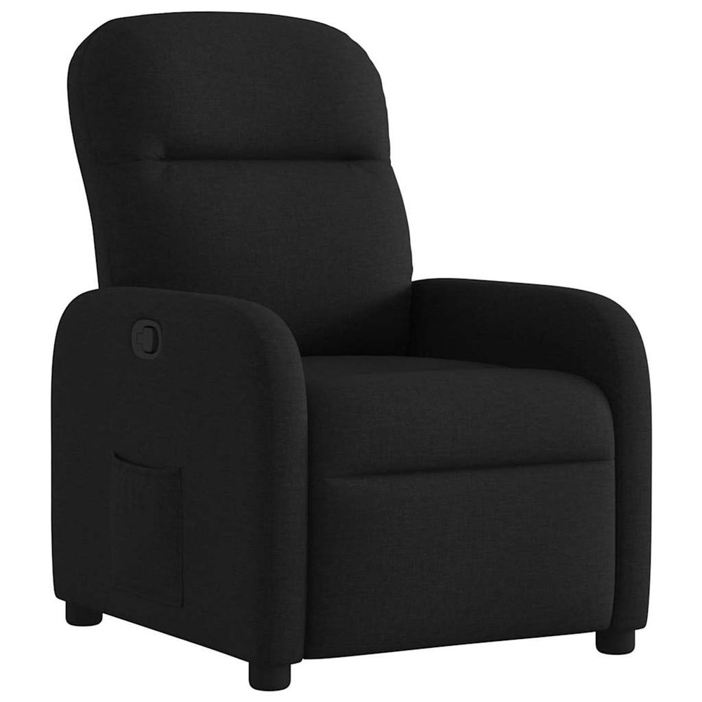 Fauteuil inclinable noir tissu
