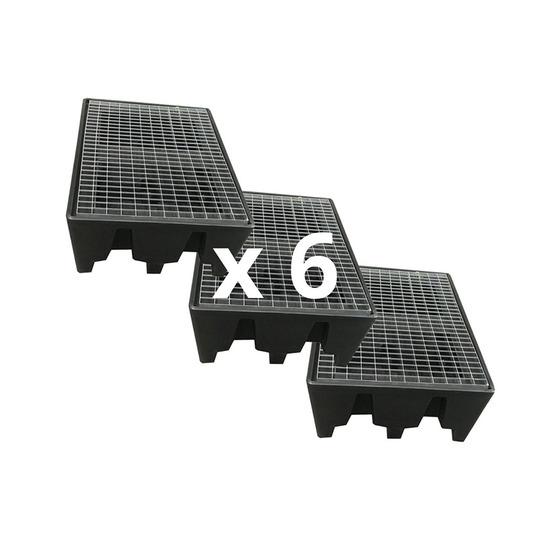 Palette de rétention europe éco-lot de 6