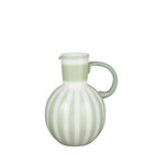 Mica decorations - vase en verre vert clair h21