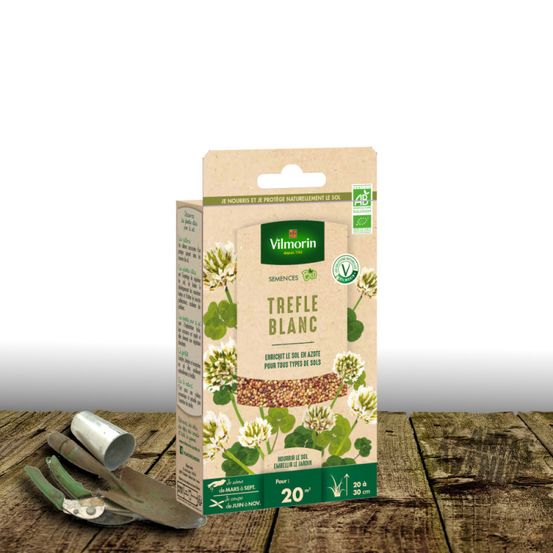 Graines de trèfle blanc - sans traitement - vilmorin sachet 125 m²