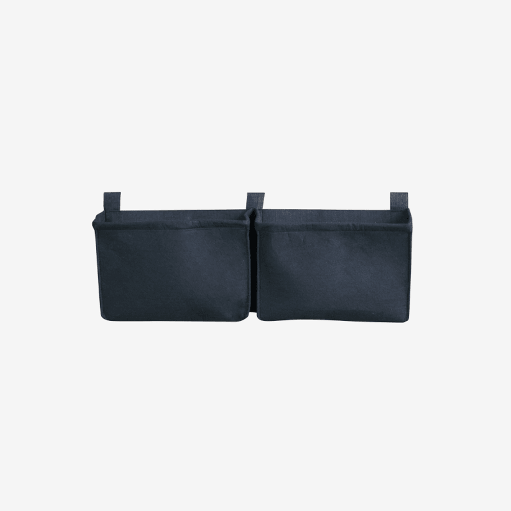 Balconniere noire geotextile 2 poches