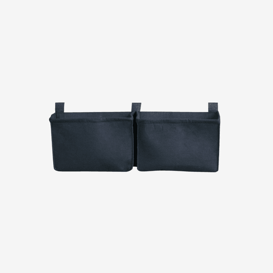 Balconniere noire geotextile 2 poches