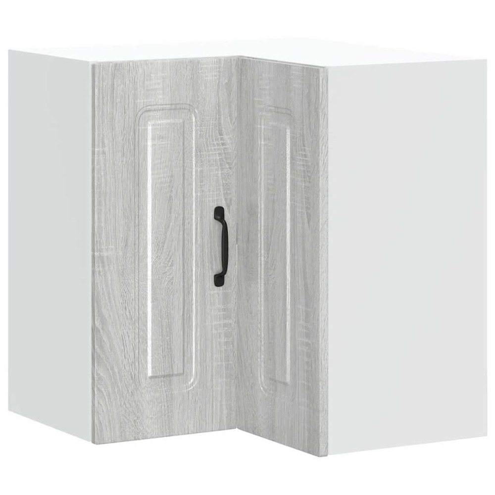 Armoire murale d'angle de cuisine kalmar sonoma gris