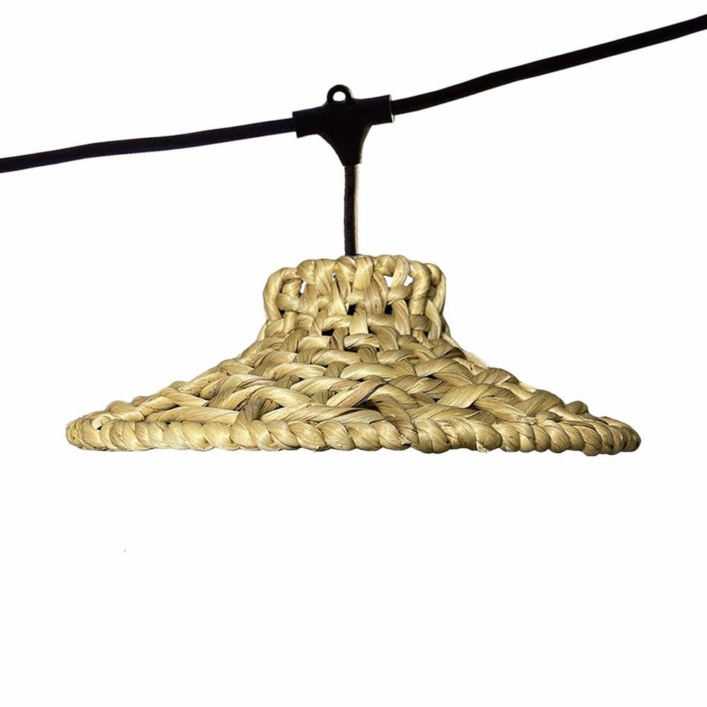 Guirlande lumineuse moorea beige jonc de mer 6m