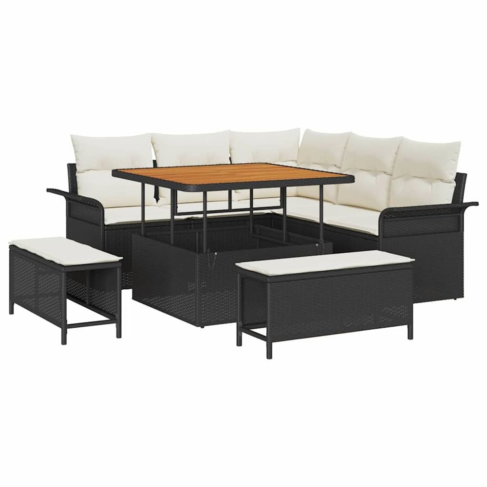 Ensemble de canapé de jardin 8 pc 7-nombre de places