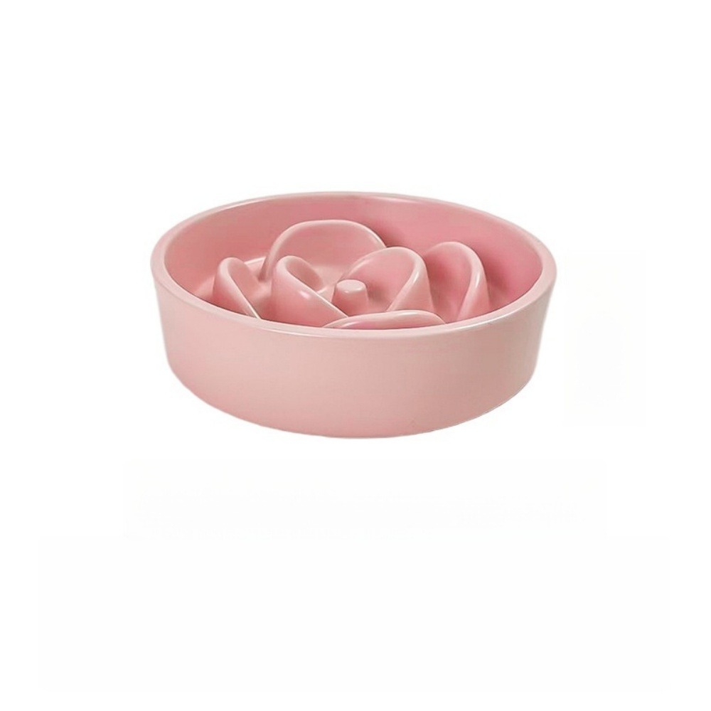 Dtopbuyage ecuelle anti glouton plastique rose 15.5*15.5*4cm