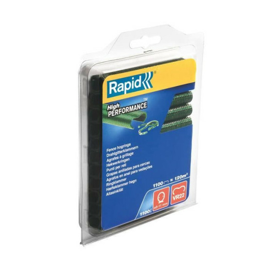 Agrafes grillage - - vr22 vert - blister 1100