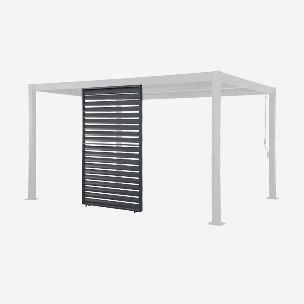 Persienne 124cm pour pergola bioclimatique aluminium palace