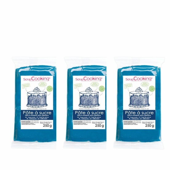 Pâte à sucre bleu foncé 750 g