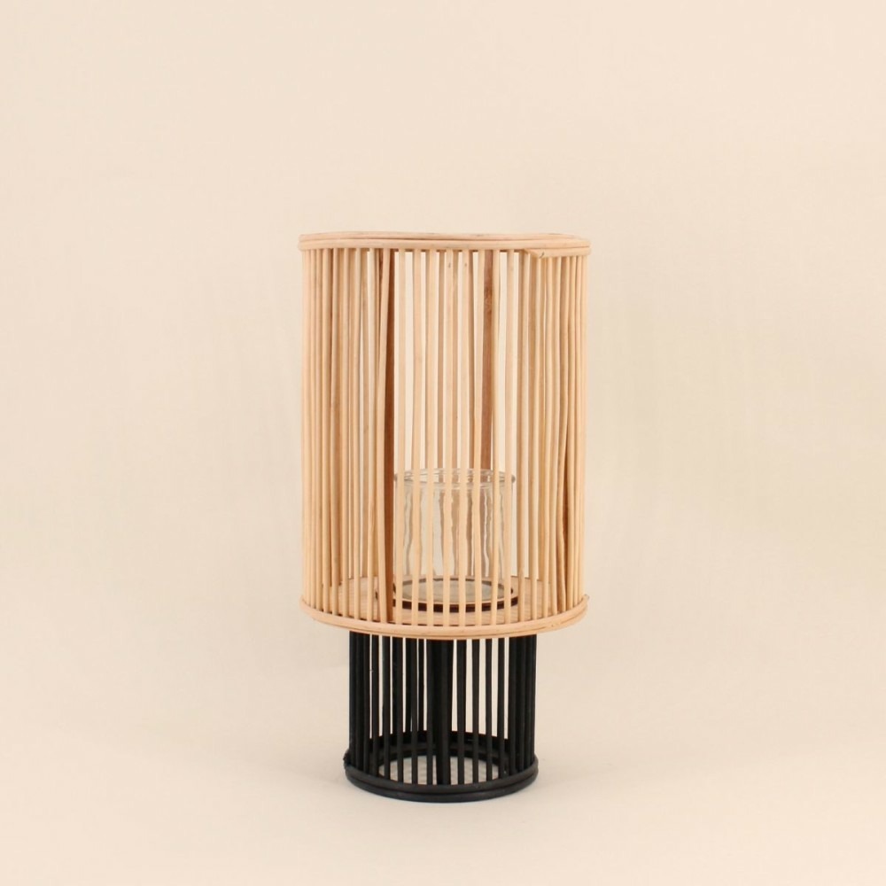 Lanterne ronde en bambou 44x23cm