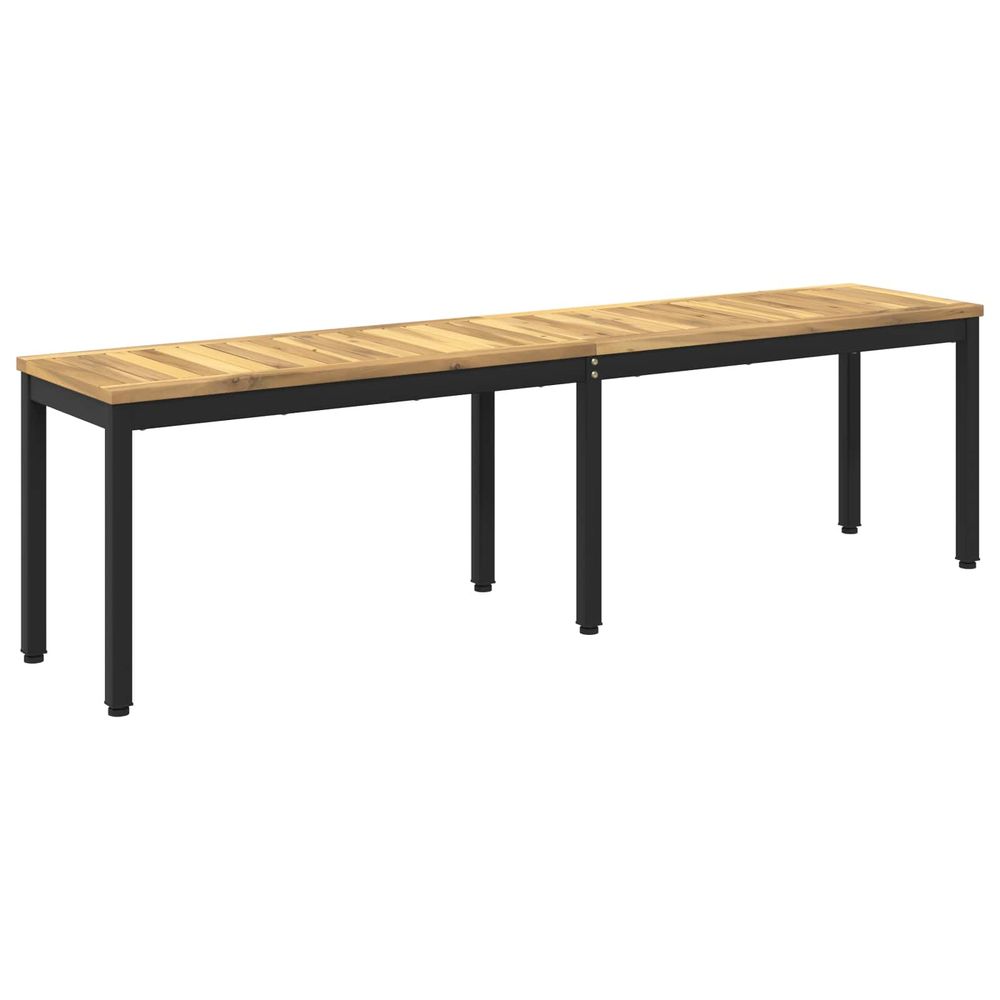 Banc de jardin 161 x 35 x 45 cm bois d'acacia massif