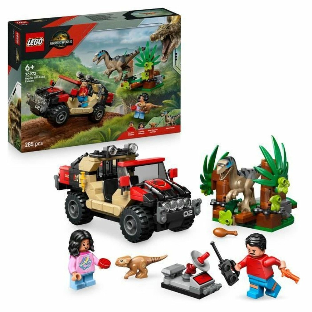 Jeu de construction lego jurassic world vélociraptor - 285 pièces