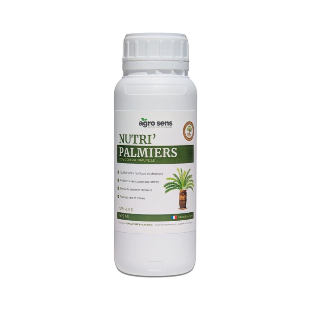 Nutri palmiers - engrais liquide pour palmiers et yuccas - 500 ml (250 litres de préparation)