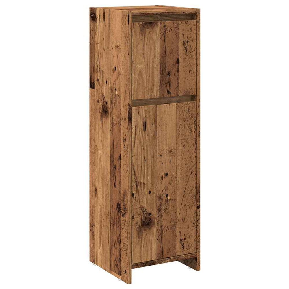 Armoire de salle de bain vieux bois 30x30x95 cm bois ingénierie