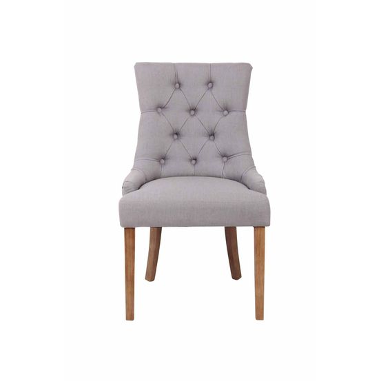 Chaise de salle à manger aberdeen tissu antique clair