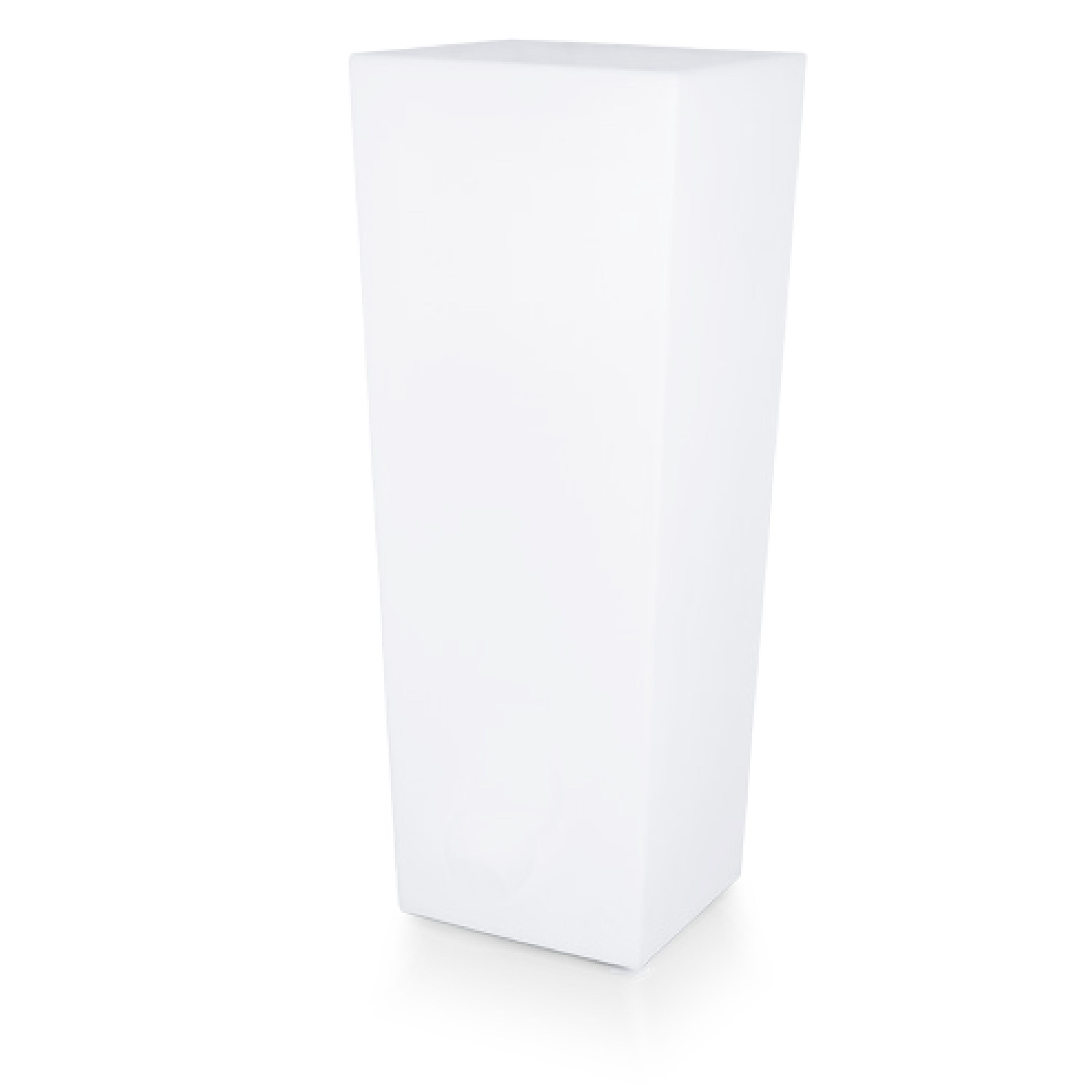 Polyethylene lumineux vase carre sine solaire 86
