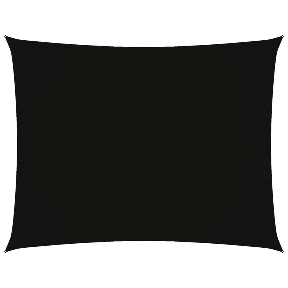 Voile de parasol tissu oxford rectangulaire 2,5x4 m noir