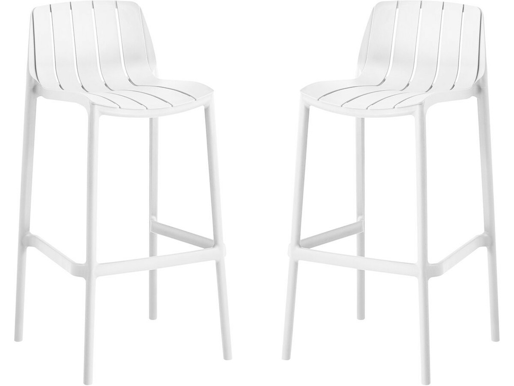 Lot de 2 chaises empilables 