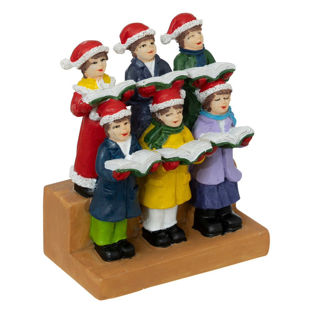 Accessoire pour village de noël - chorale 6 figurines santons