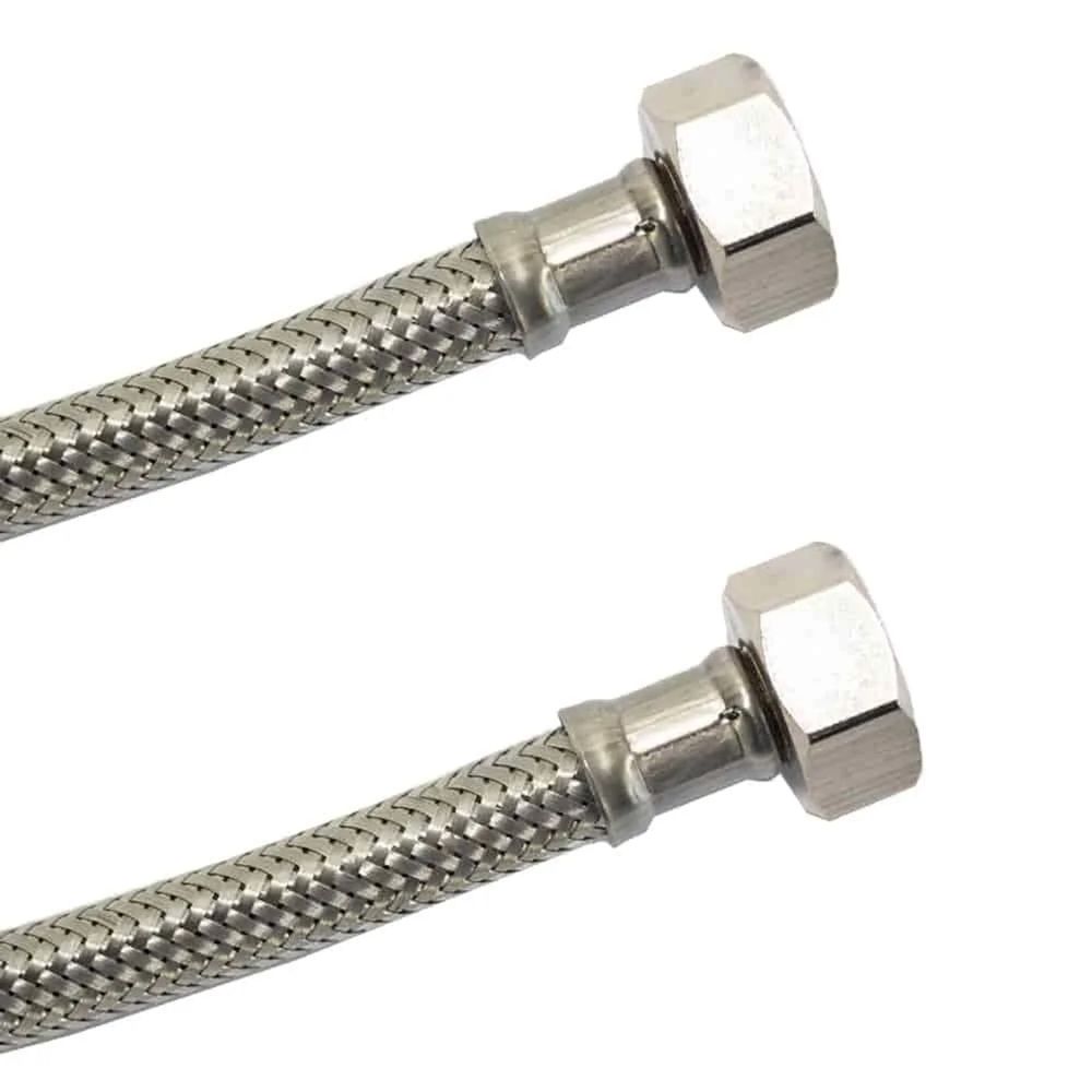 Flexible eau potable 1/2 pouce, inox, dn13, dvgw