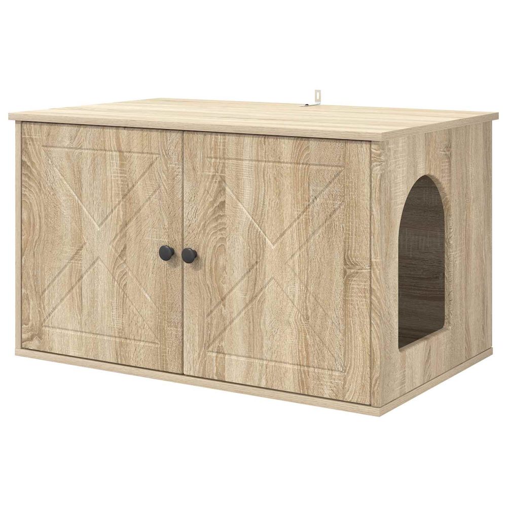 Maison pour chat sonoma 85 x 55 x 50,5 cm bois d'ingénierie