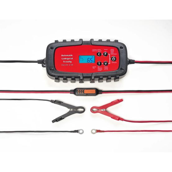 Chargeur de batterie automatique pour voiture et moto, 6,5 a, 6/12 v