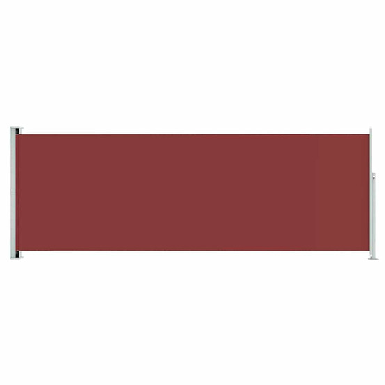 Auvent latéral rétractable de patio 220x600 cm rouge