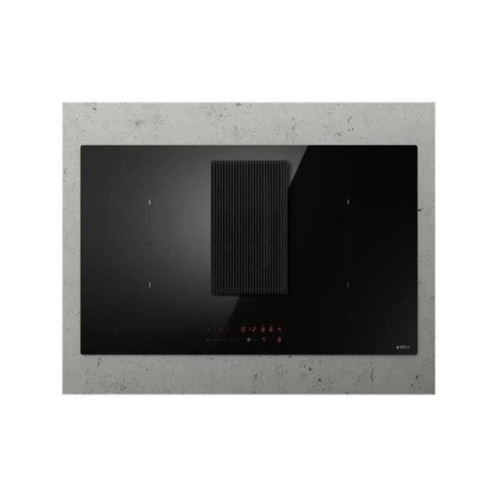 Table induction aspirante - - 4 zones de cuisson - largeur 83 cm - nikolatesla prime s bl/a/83