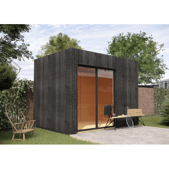 Studio de jardin 4 saisons en bois 3,3 x 2,4 x 2,7 m / isolation re2020 avec plancher isolé / menuiseries alu k-line