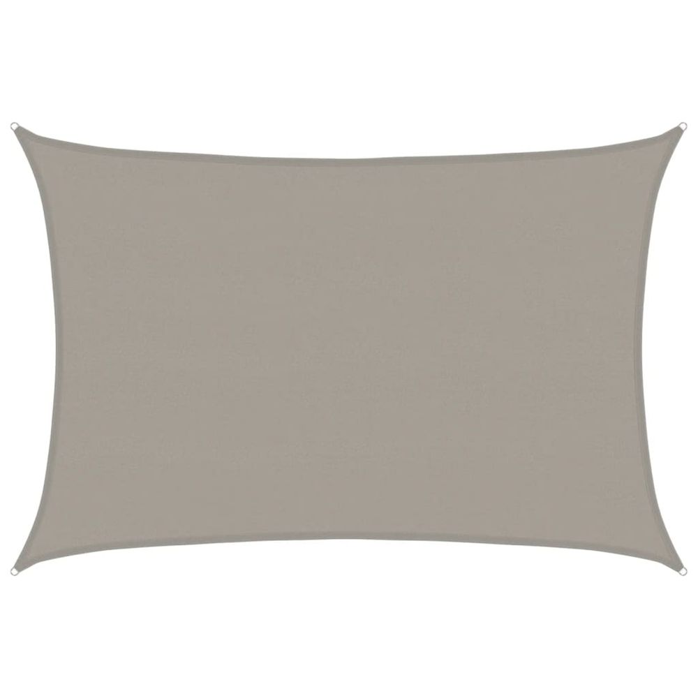 Voile d'ombrage 160 g/m² rectangulaire gris clair 5x6 m pehd