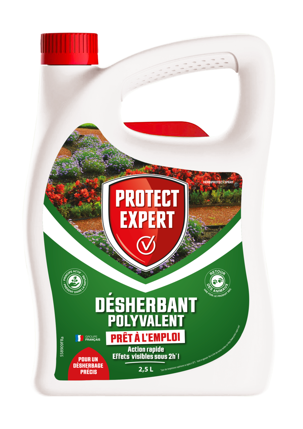 Protect expert désherbant polyvalent 2,5l - prêt-a-l'emploi