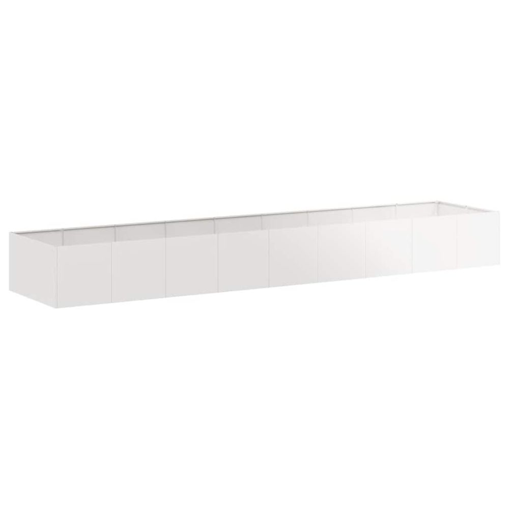 Jardinière d'extérieur 360x80x40 cm acier inoxydable