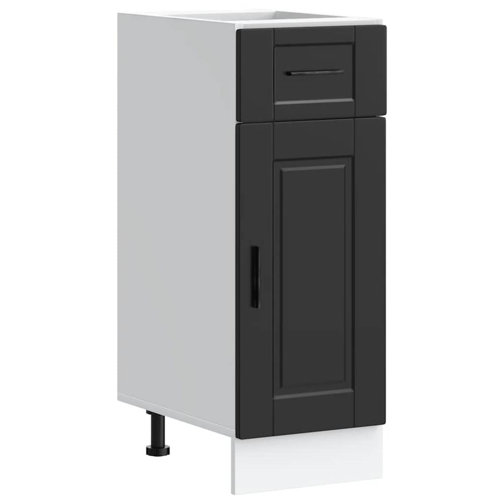 Armoire de cuisine porto noir bois d'ingénierie