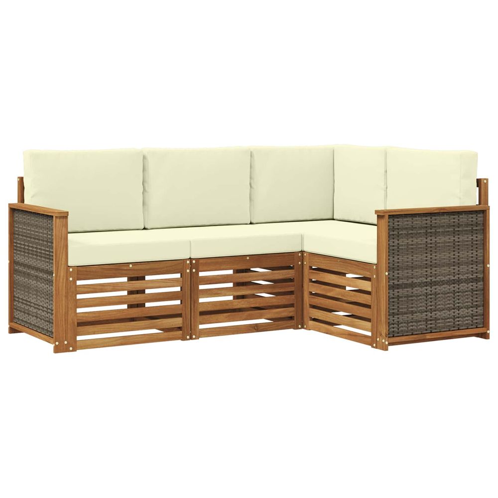 Ensemble de canapés d'extérieur 4 pc polyester