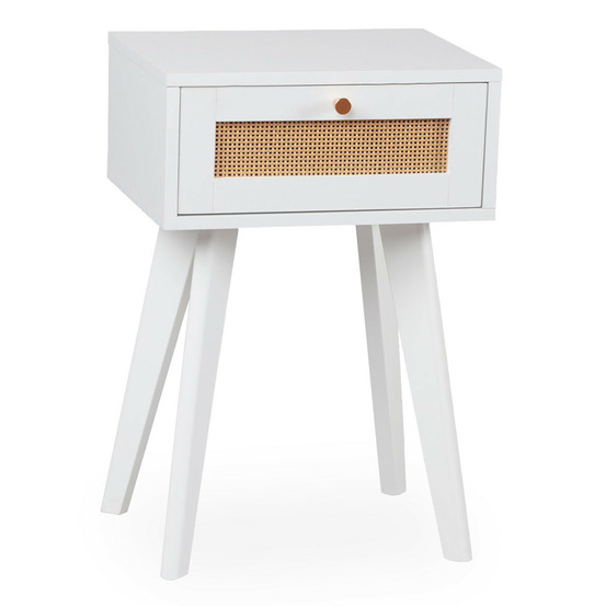 Table de chevet cannage en rotin