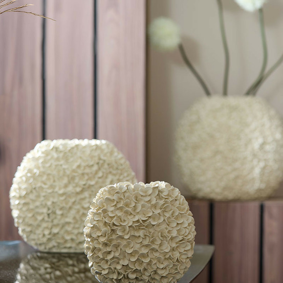 Vase décoratif phylia relief résine 44x21x39cm